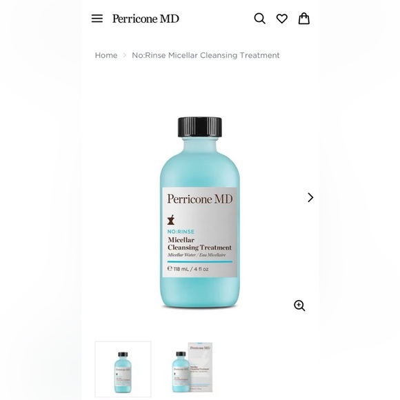 PERRICONE MD NO RINSE MICELLAR CLEANSING TREATMENT Micellar Water- BRAND NEW! - Picture 2 of 9